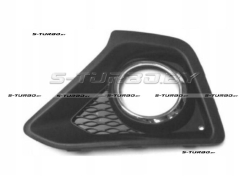 Решетка в бампер (левая) с хром. накладкой, с отв. под противотуманку, 2013-2016