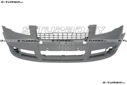 Бампер передний (грунтованный) без отв. под омыватели, без отв. под парктроники