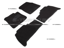 Коврики 3D модельные ворсовые в салон, черные
