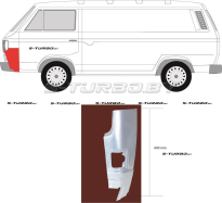 Ремкомплект крыла переднего (левого) нижняя часть, заводской штамп