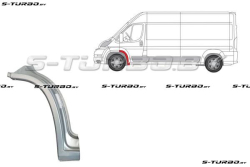 Арка передняя, задняя часть, под дверь (левая) заводской штамп