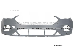 Бампер передний (грунтованный) без отв. под омыватели, с отв. под парктроники, верхняя часть