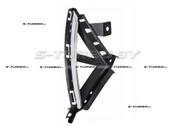 Решетка в бампер (правая) с отв. под противотуманку, с хромом
