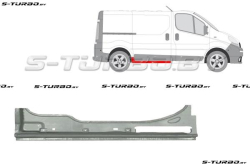 Порог (правый) под боковой сдвижной двери, высокий, заводской штамп