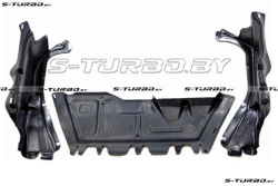 Защита двигателя центральная + 2 боковые (пластик) бензин