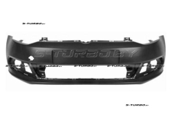 Бампер передний (черный) без отв. под омыватели, RUSSIA-TYPE