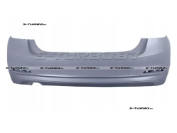 Бампер задний (грунтованный) без отв. под парктроники, для версии с одиночным выхлопом