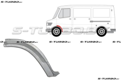Арка передняя, задняя часть, под дверь (левая) заводской штамп