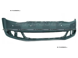Бампер передний (грунтованный) без отв. под омыватели, с отв. под парктроники