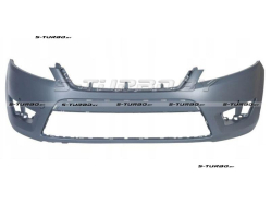Бампер передний (грунтованный) без отв. под омыватели, с отв. под парктроники