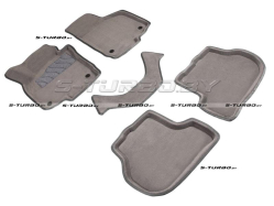 Коврики 3D модельные ворсовые в салон, серые