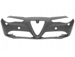 Бампер передний (черный) c отв. под омыватели, с отв. под парктроники