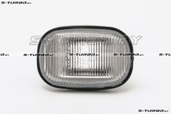 Повторитель поворота (левый=правый) белый, рифленое стекло