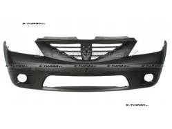 Бампер передний (черный) с отв. под противотуманки