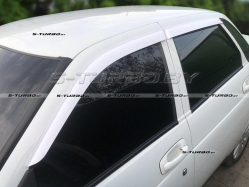 Дефлекторы окон (ветровики) клеящиеся, белые, 4 шт