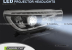 Передние фары LED PROJECTOR TRUE DRL BLACK