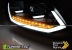 Передние фары TUBE LIGHT DRL BLACK SEQ