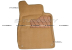 Коврики 3D модельные ворсовые в салон, бежевые (long)