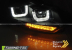 Передние фары U-TYPE BLACK DRL SEQ LED INDICATOR