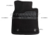 Коврики 3D модельные ворсовые в салон, черные