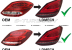 Задние фонари RED WHITE SEQ LED BAR