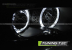 Передние фары ANGEL EYES LED BLACK
