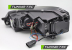 Передние фары LIGHT SEQ BLACK WITH RED LINE