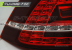 Задние фонари RED WHITE LED GTI LOOK