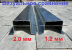 Лонжерон 125 x 6.0 x 5.5 см, толщина 2.0 мм
