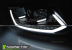 Передние фары TUBE LIGHT DRL BLACK SEQ