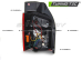 Задние фонари RED SMOKE LED, 2 ДВЕРИ