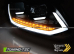 Передние фары TUBE LIGHT DRL BLACK SEQ