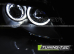 Передние фары ANGEL EYES LED BLACK