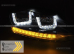 Передние фары U-TYPE BLACK DRL SEQ