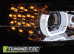 Передние фары HID DRL BLACK LED INDICATOR