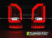 Задние фонари BLACK SEQ LED BAR OEM LED, 1 ДВЕРЬ