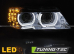 Передние фары HID DRL BLACK LED INDICATOR