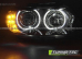 Передние фары LED ANGEL EYES BLACK LED INDICATOR