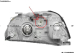 Передняя фара (правая) электрическая, VALEO-type