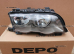 Передняя фара (правая) хром