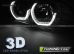 Передние фары ANGEL EYES BLACK 3D