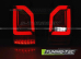 Задние фонари RED WHITE SEQ LED BAR OEM BULB, 1 ДВЕРЬ