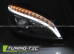 Передние фары BLACK TUBE LIGHT H7