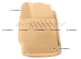 Коврики 3D модельные ворсовые в салон, бежевые