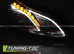 Передние фары BLACK LED DRL