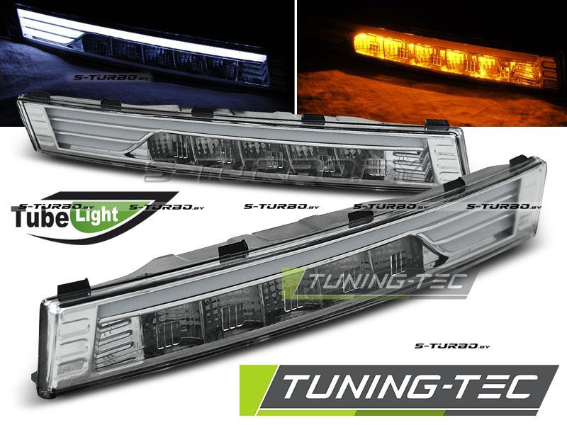 Указатели поворота в бампер + ГАБАРИТНЫЕ ОГНИ CHROME LED (ДИОДНЫЕ)