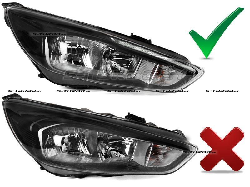 Передние фары BLACK LED DRL (LED OEM)