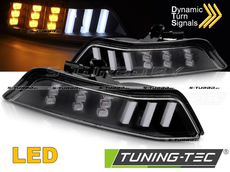 Указатели поворота BLACK LED SEQ