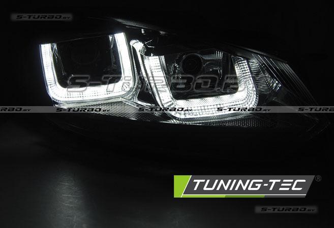 Передние фары U-TYPE BLACK BLACK LINE DRL