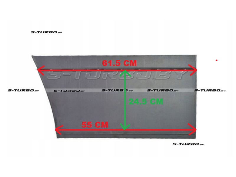 Дверь передняя (левая) наружная часть, заводской штамп